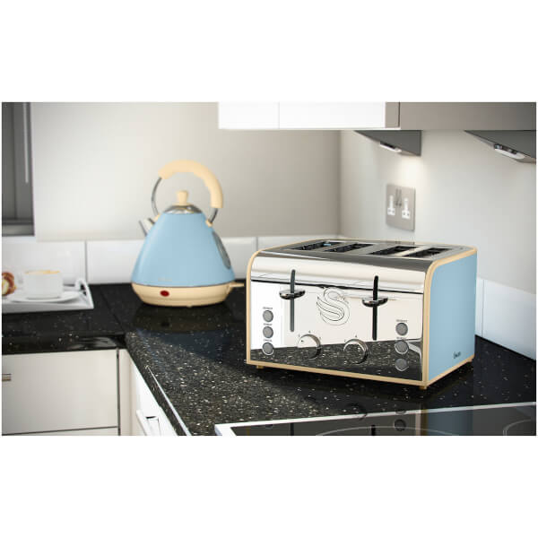 Swan ST17010BLN 4 Slice Toaster Blue IWOOT