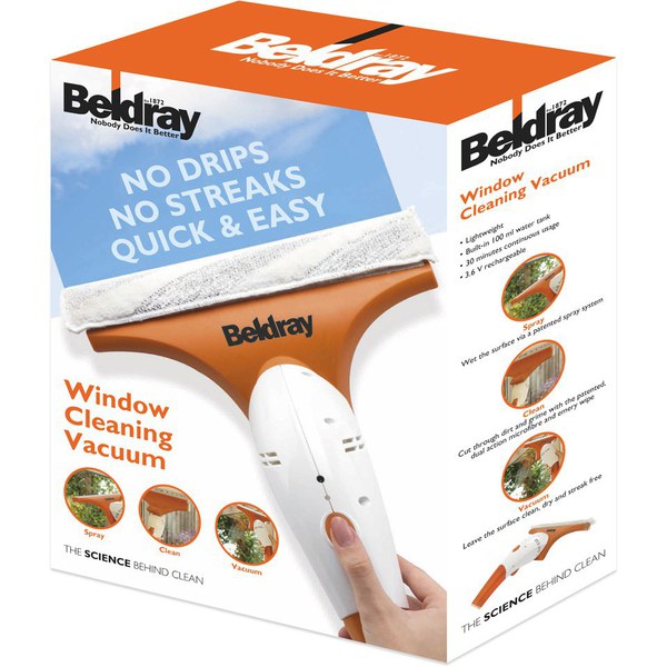Beldray Cordless Window Vacuum Cleaner Homeware