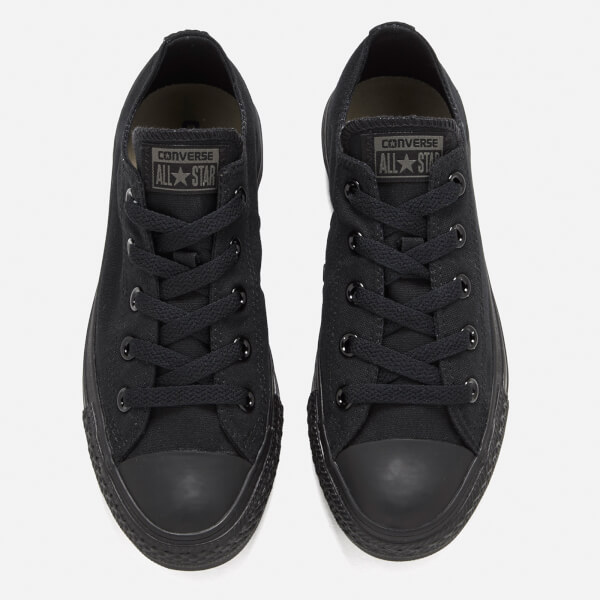 Converse Chuck Taylor All Star Ox Canvas Trainers - Black Monochrome ...