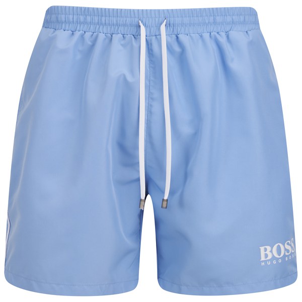 BOSS Hugo Boss Starfish Swim Shorts - Light Blue - Free UK Delivery ...