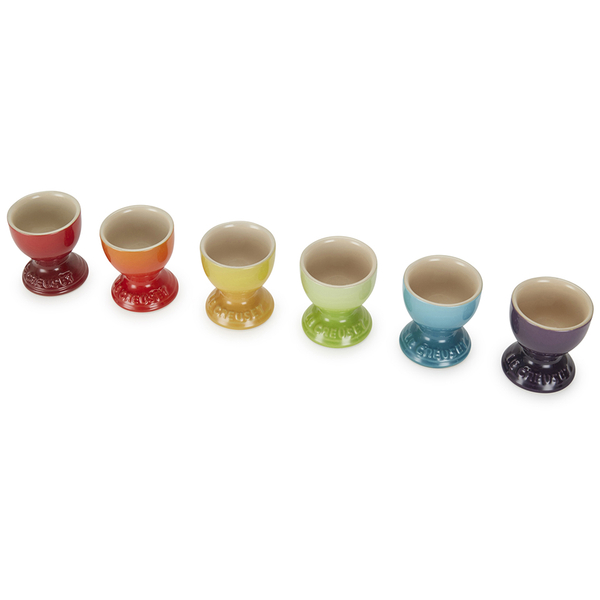 Le Creuset Stoneware Rainbow Egg Cups (Set of 6) Multi IWOOT