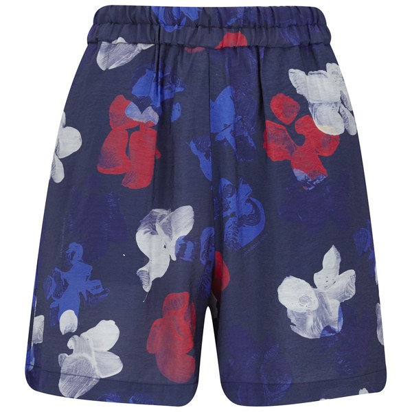 Wood Wood Women's Luna Shorts - Tropical Navy - Free UK Delivery over £50