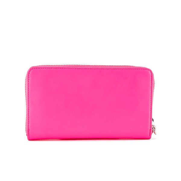 Lulu Guinness Women's Continental Wallet - Neon Pink - Free UK Delivery ...
