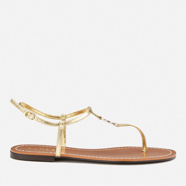 Lauren Ralph Lauren Women's Aimon Leather Sandals - Rl Gold | FREE UK ...