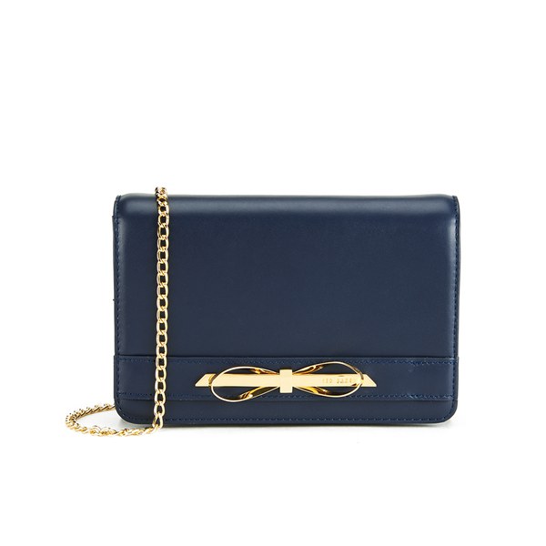 Ted Baker Women S Torey Metal Slim Bow Leather Cross Body Bag Navy Ted Baker Women S Torey Metal Slim Bow Leather Cross Body Bag Navy Image 1