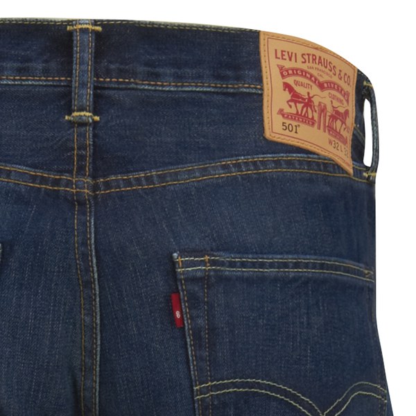Levi's Men's 501 Original Tapered Fit Jeans - Dark Indigo Bohr Denim ...