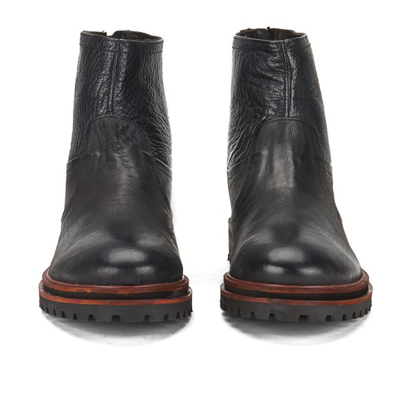Hudson London Men's Mexborough Leather Boots - Black - Free UK Delivery ...