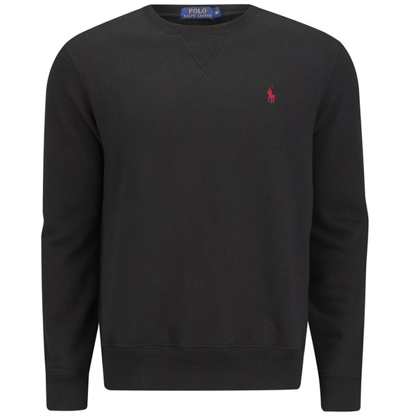 Polo Ralph Lauren Men's Crew Neck Sweater - Polo Black - Free UK ...