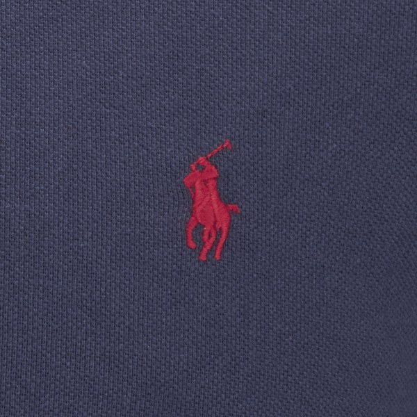 Polo Ralph Lauren Men's Slim Fit Long Sleeved Polo Shirt - Newport Navy ...