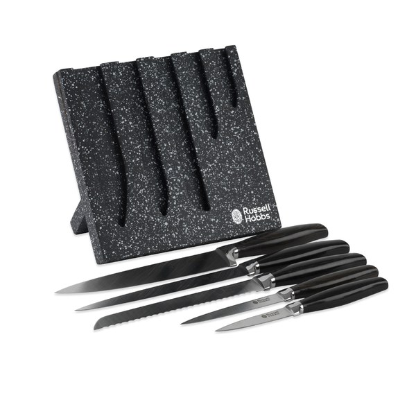 Russell Hobbs Granite Effect 5 Piece Knife Set Homeware