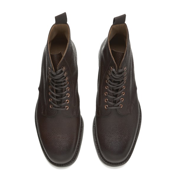 Private White VC X Cheaney Shoes Mens Eden Botton Boots - Walnut - Free ...