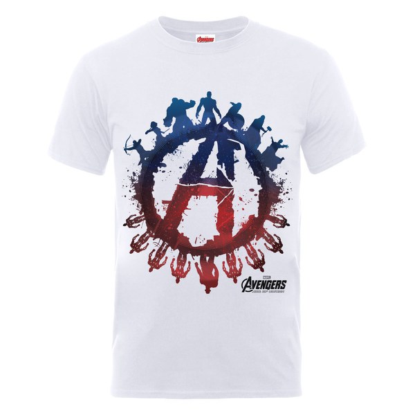 infinity avengers shirt war men's Logo Team Ultron T Silhouette Age of Avengers Marvel Men's