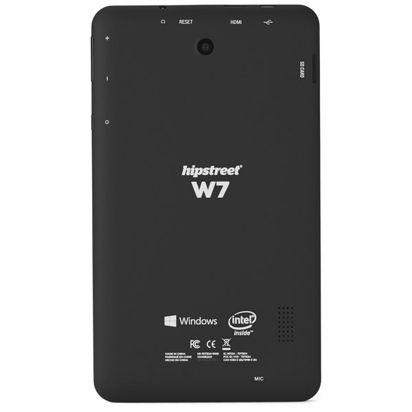 Hipstreet W7 (HS-7DTB34) 16GB 7 Inch Tablet - Black (Windows 8 and 1