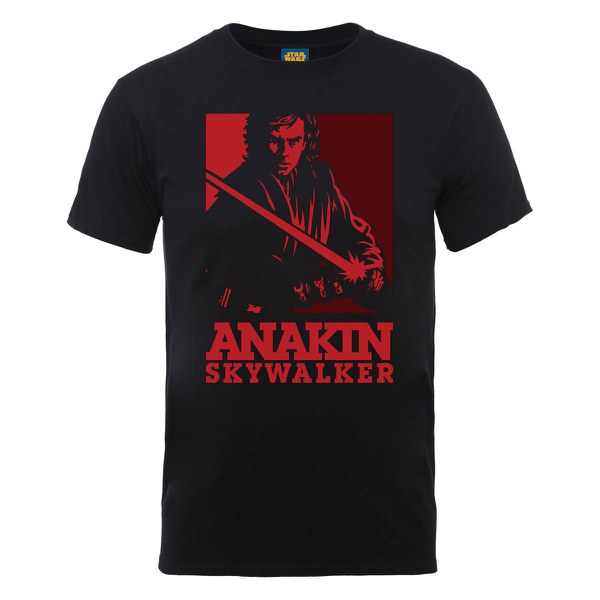 Star Wars Men's Evil Anakin Art Poster T-Shirt - Black Merchandise ...