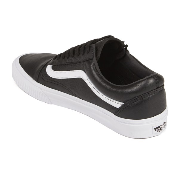 black leather vans with zipper