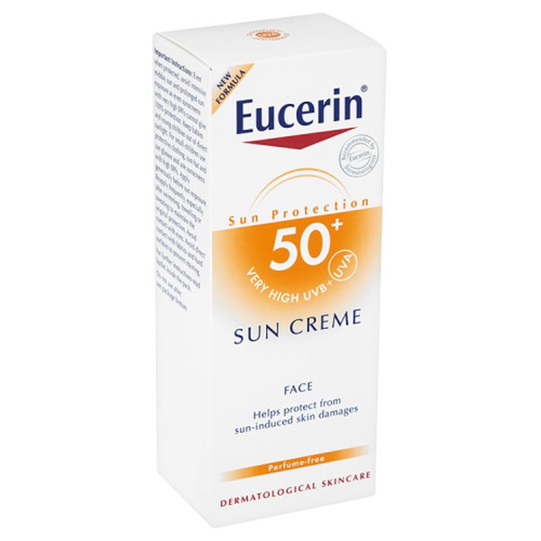 Eucerin® Sun Protection Sun Creme Face 50+ Very High (50ml) | Free ...