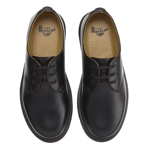Dr. Martens Originals 1461 PW 3-Eye Smooth Leather Gibson Shoes - Black ...