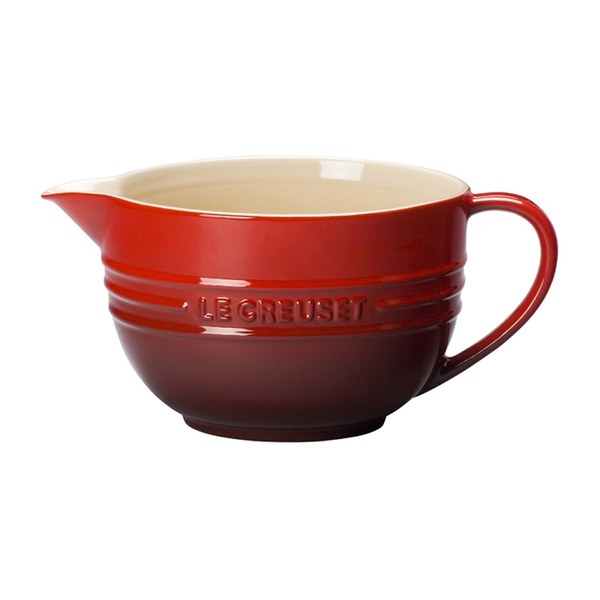Le Creuset Stoneware Mixing Jug, 2.0L Cerise Homeware