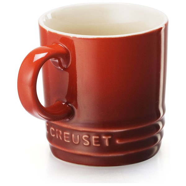 Le Creuset Stoneware Espresso Mug, 100ml Cerise Homeware