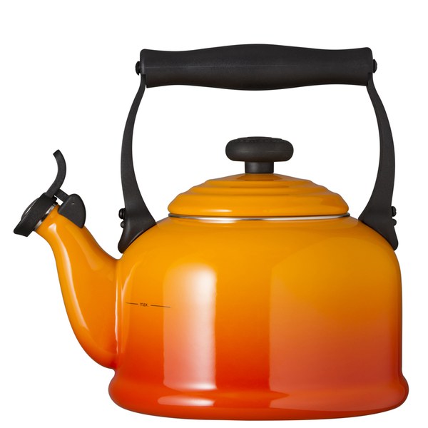 Le Creuset Traditional Kettle with Whistle Volcanic Free UK