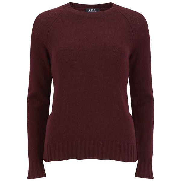 A.P.C. Women's Mademoiselle Jumper - Bordeaux - Free UK Delivery over £50