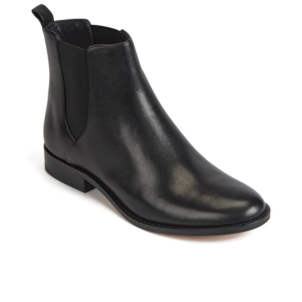 MICHAEL MICHAEL KORS Women's Thea Leather Chelsea Boots - Black - Free ...