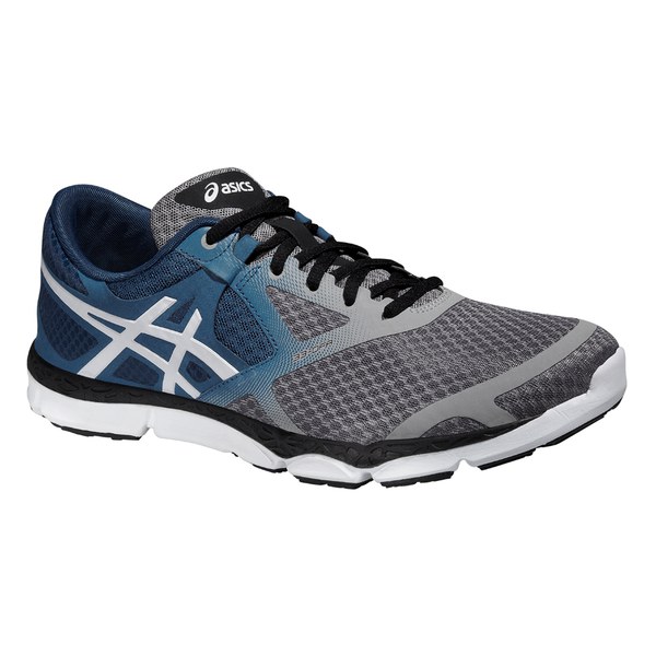 Asics Men's 33 DFA Running Shoes - Taupe/Cloud White/Blue Sports ...