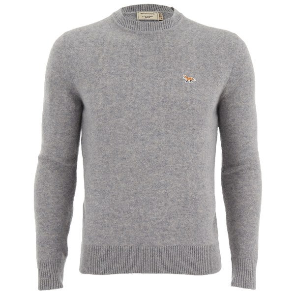 Download Maison Kitsuné Men's R-Neck Sweatshirt - Grey Melange ...