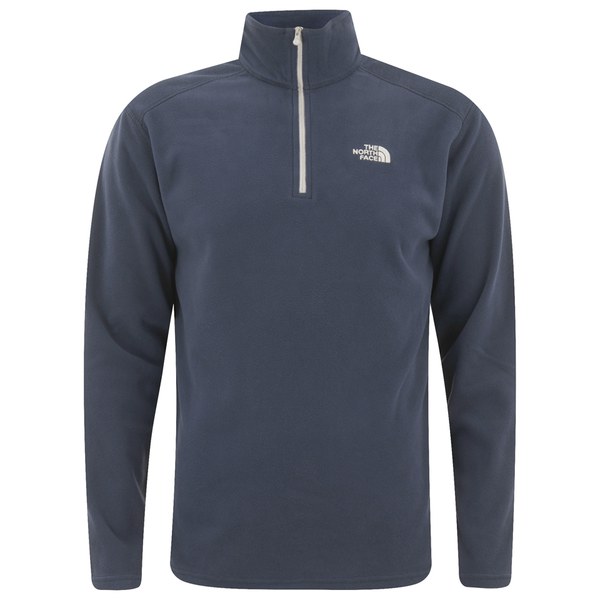 The North Face Men's 100 Glacier Quarter Zip Micro Fleece Cosmic Blue