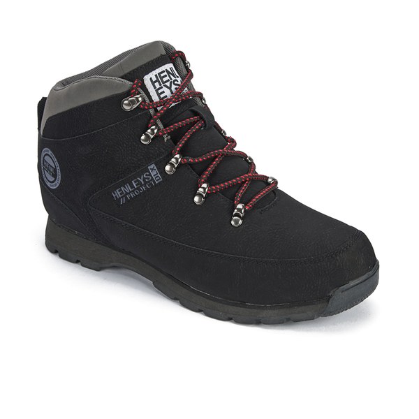 Henleys Men's Hiker Boots Black Mens Footwear Zavvi