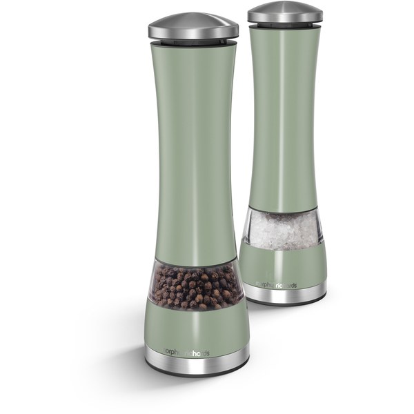 Morphy Richards Electronic Salt and Pepper Mill Sage Homeware