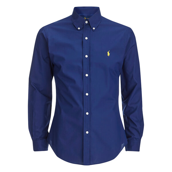 Polo Ralph Lauren Men's Long Sleeve Button Down Shirt - Soho Blue ...