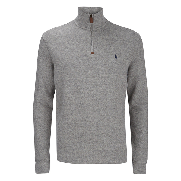 ralph lauren grey quarter zip