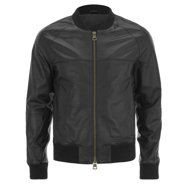 AMI Men's Zipped Teddy Jacket - Black - Free UK Delivery over £50