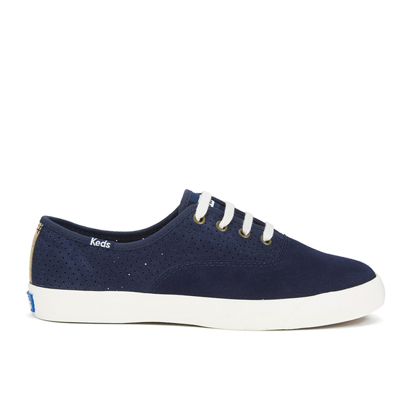 Keds Women's Triumph Sport Perforated Suede Trainers - Navy | FREE UK ...