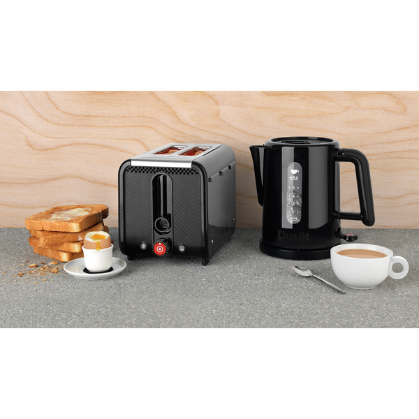 Dualit Studio 1.5L Kettle and 2 Slice Toaster Bundle Black Homeware