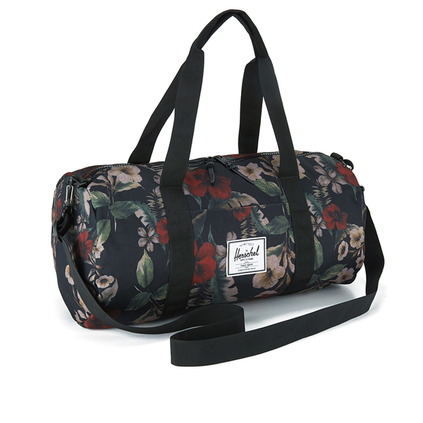Herschel Sutton MidVolume Hawaiian Camo Print Duffle Bag Black