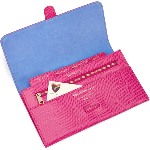 Aspinal of London Women&#39;s Classic Travel Wallet - Raspberry Womens Accessories | 0