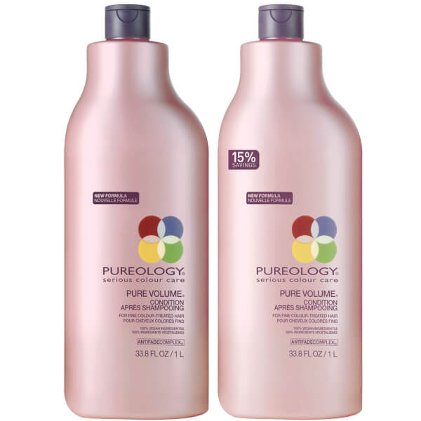 Pureology Pure Volume Shampoo and Conditioner (1000ml) | Free Shipping ...