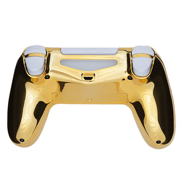PlayStation DualShock 4 Custom Controller Gold & White Games
