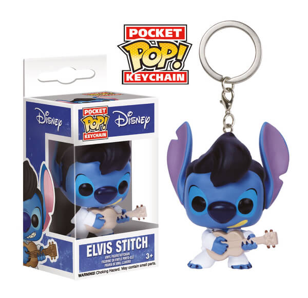 Disney Elvis Stitch Pocket Pop! Keychain IWOOT
