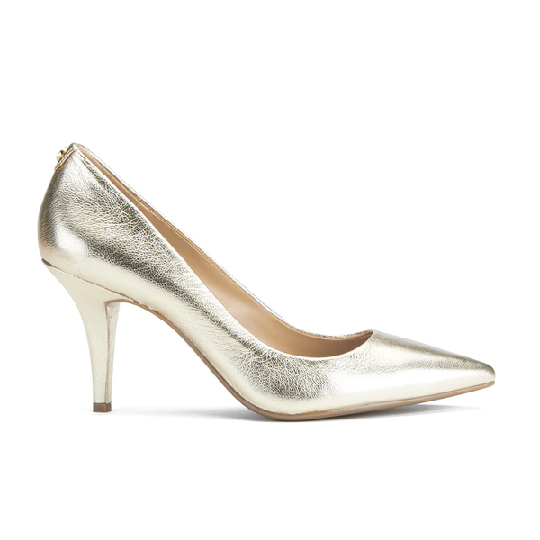 MICHAEL MICHAEL KORS Women's MK Flex Leather Court Shoes - Pale Gold ...