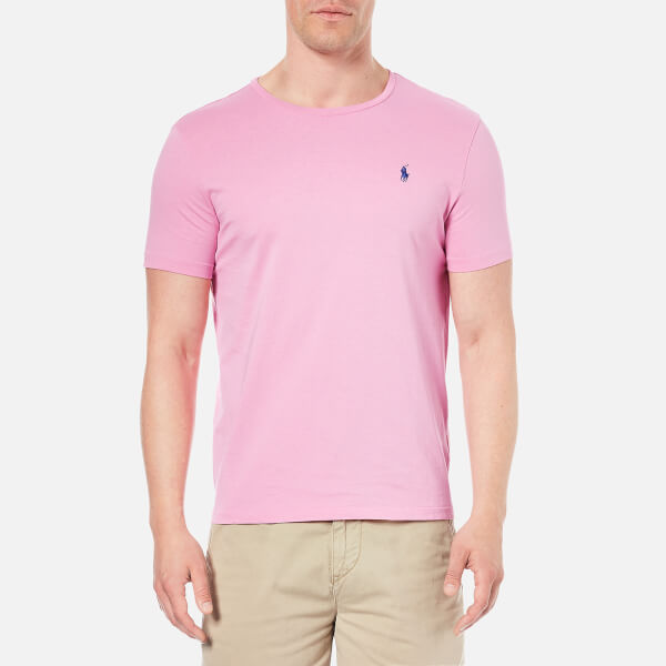 Polo Ralph Lauren Men's Crew Neck T-Shirt - Caribbean Pink - Free UK ...