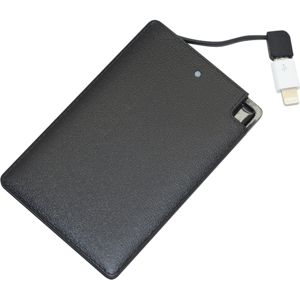 Credit Card Power Bank 2000 MAH - Black | IWOOT