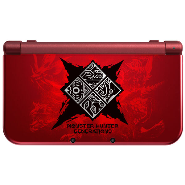 New Nintendo 3DS XL Monster Hunter Generations Edition + Case