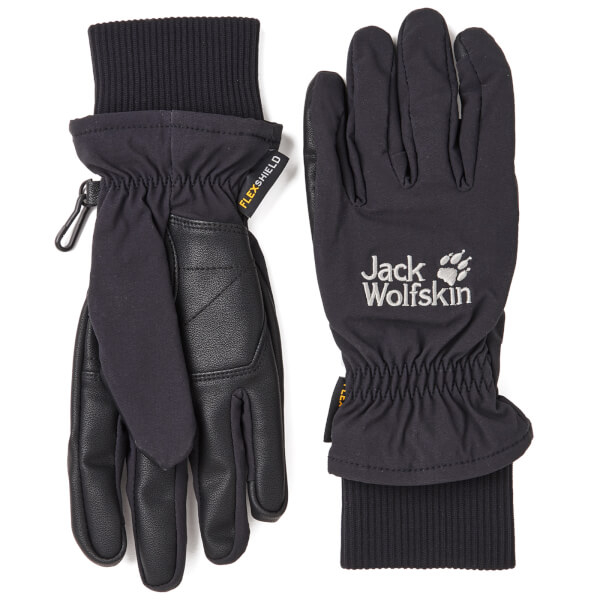 Jack Wolfskin Women's Flexshield Gloves Black Womens Accessories