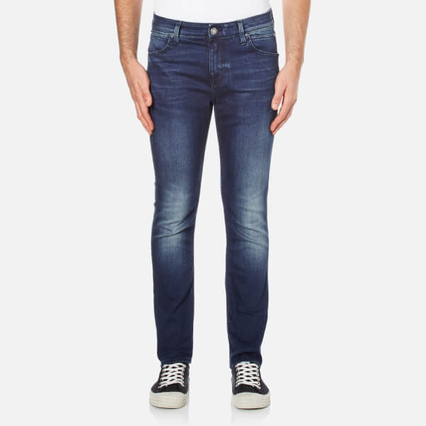 Calvin Klein Men's Body Slim Fit 6 Pocket Jeans - Blue Fountain Mens ...