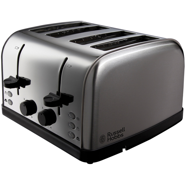 russell hobbs 18790 4 slice futura toaster - stainless steel