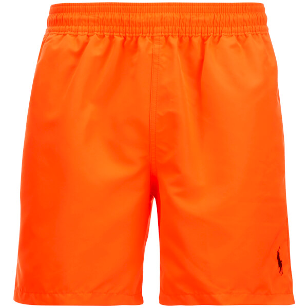 Polo Ralph Lauren Men's Swim Shorts - Rescue Orange - Free UK Delivery ...