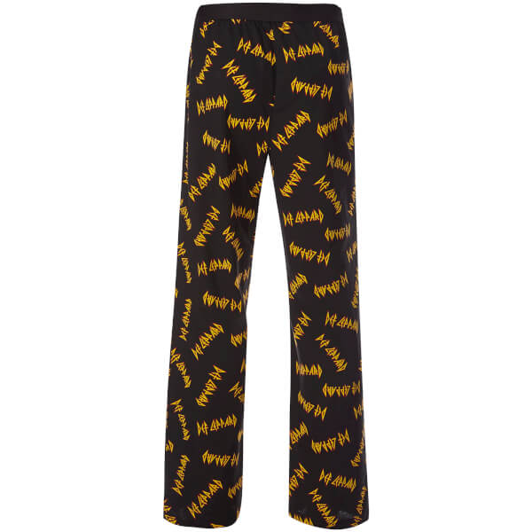 Def Leppard Men's Lounge Pants Black Merchandise Zavvi